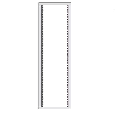 Задняя рама 46U для 19" оборудования в шкафы 2200 x 600мм | R5CRK2260 DKC ДКС