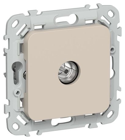 Розетка телевизионная оконечная СП FLITE РТВм-1-1-1-ФлЛ тип M экранир. механизм льняной IEK FI-A13-O-K88 IEK арт. FI-A13-O-K88