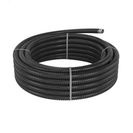 Металлорукав в ПВХ изоляции DN d26мм Dвн.26.5мм Dнар.31.5мм без протяжки черн. (уп.25м) DKC 6071R-027N ДКС