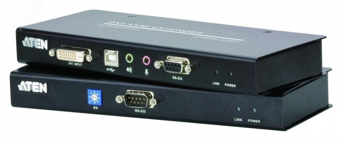 Удлинитель KVM 60 метров, DVI-D, USB, аудио, 1920 x 1200 - 1000188989 ATEN