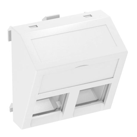 Корпус компьютерной розетки Modul45 тип C (наклонный) 45x45 мм (белый) (DTS-02C RW1) | 6119286 OBO Bettermann