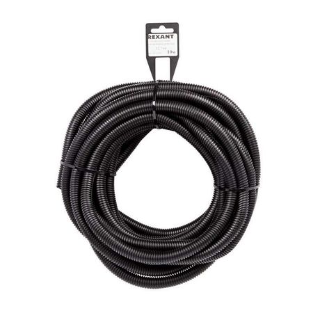 Труба автомобильная гофрированная ПП, 12,7мм, разрезная, бухта 10 м/уп., REXANT - 15-1310 MEET