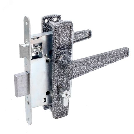 Замок врезной Птимаш ЗВ4-3.01 серебро с/руч - 13776 ПТК