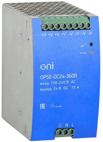 Блок питания OPSE 220В AC/24В DC 360Вт | OPSE-DC24-360B ONI IEK