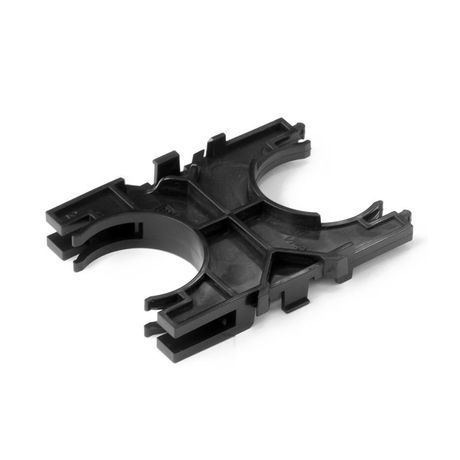 Кластер для двустенных труб d40 мм одинарный, двухсторонний (1шт/уп) | PR13.1128 Промрукав Строитель