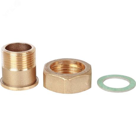 Штуцер с накидной гайкой под плоскую прокладку G 3/4M-G1N - SVM-0071-002025 STOUT RG008TIK5AMEHP