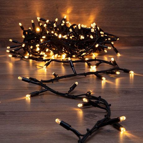 Гирлянда профессиональная Кластер 10 м, 200 LED, черный каучук, IP67, соединяемая, цвет свечения теплый белый NEON-NIGHT - 315-256