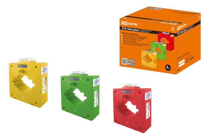 Трансформатор тока ТТН 100/2000/5-15VA/0,5-Р (3 шт., color) | SQ1101-1221 TDM