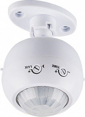 Датчик движения и освещенности SEN16 230V 1200W 8m 120°(гориз.) 360°(верт.) IP20, белый | 22074 FERON