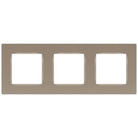 Рамка для розеток и выключателей Серия 12 12-5203-04 на 3 поста, Классик, шампань | Б0067783 ЭРА