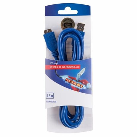 Кабель шт USB A 3.0 - micro 1,5м , REXANT 06-3158 MEET
