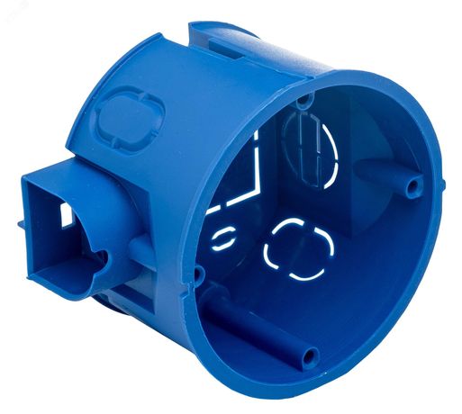 Евро GUSI Подрозетник с кабель-каналом для сплошных стен (68х45 IP 30) без саморезов - С3М3 БС