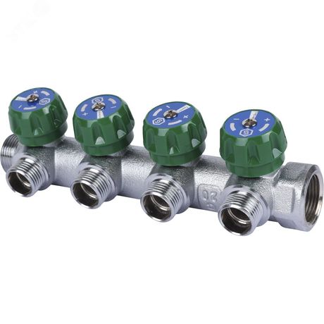 Коллектор распределительный 3/4' х 4 выхода 1/2' - SMB-6850-341204 STOUT RG008UJDJ4DB26