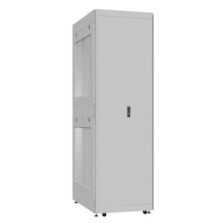 Шкаф серверный 42U 800х1200 передняя дверь: двустворчатая глухой металл IP51. задняя одностворчатая боковые панели: перфорированные. цвет: серый RAL7035 - EX 8242.7522 SYSMATRIX