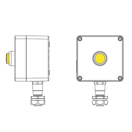 Взрывозащищенный пост управления из алюминия CPE-A-12-(1xLY(250))-1xKAEPM2MHK-20(C)1Ex d e IIC Т5 Gb / Ex tb IIIC T95°C Db IP66 | 2201.121.22.120J ДКС