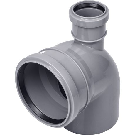 Отвод с выходом прямой (полипропилен) 110x50/87,5град. - 10010587U PRO AQUA