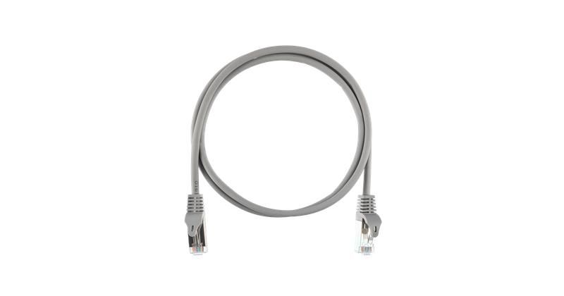 Шнур коммутационный кат.5E (класс D) F/UTP 4 пары 26 AWG (7х150мм) 2хRJ45 (8P8C) T568B LSZH нг(А)-HFLTx 0.3м сер. NIKOMAX NMC-PC4SD55B-ES-003-C-GY