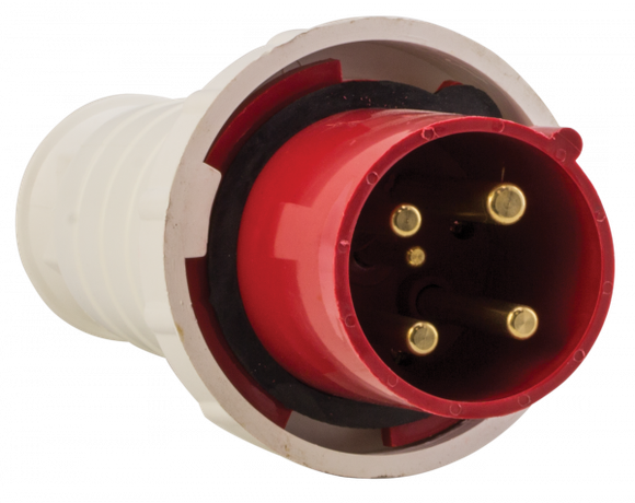 Вилка переносная 034 3Р+РЕ 63А 380В IP67 EKF PROxima | ps-034-63-380