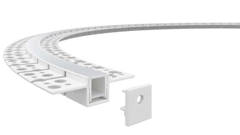 Профиль алюминиевый гибкий для встр. в ГКЛ 2000х15х10мм (55х15мм 2 вылета 20мм макс. шир. ленты 12мм) VARTON V4-R0-70.0001.KIT-1510DG VARTA