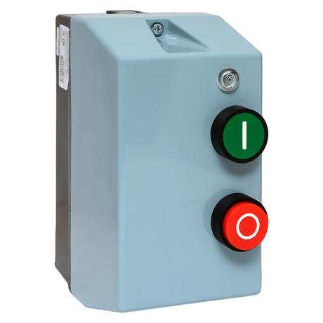 Пускатель магнитный ПМЛ-1230-9А-400В с тепловым реле 5,5-8А в корпусе IP65, кнопками Пуск/Стоп, индикацией - ctrp-r-9-400v-8A-led EKF