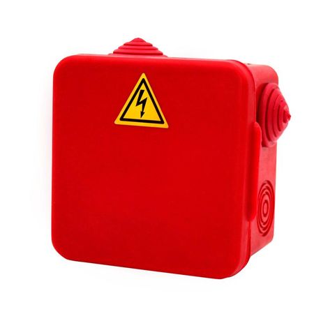 Коробка распределительная огнестойкая 80х80х50мм IP54 КРОПС-П3 FRJB-KM-P3-4-04-КРОПС-IP54 для кабелей до 4кв.мм 4 клеммы КМ KR0041 КМ-Профиль