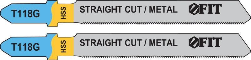 Полотно пометаллу HSS фрезерованные волнистые зубья 76/51/0.8мм (Т118G) (уп.2шт) FIT 40963 РОС