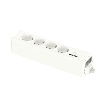 Блок Unica System+ 4хРозетка (2К+З) и 2хUSB A/C бел. SchE INS44232 Schneider Electric