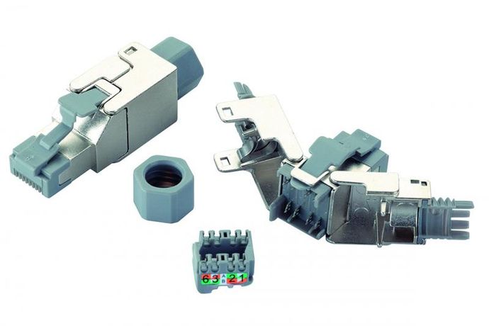 Вилка RJ45 категории 6 FTP для полевой установки, | 13A-F6-03SL Eurolan