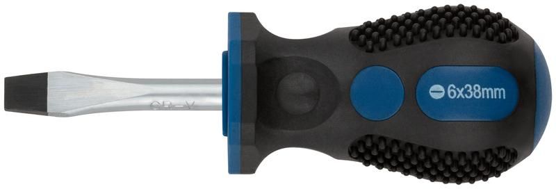 Отвертка ''Универсал'', CrV сталь, прорезиненная ручка, Профи 6х38 мм SL - 55142 РОС