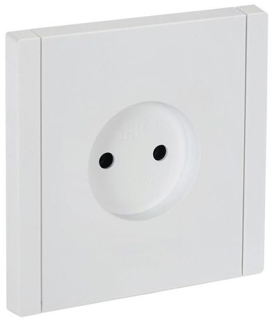 Розетка СП FORTE&PIANO FP218 10А без заземл. защ. шторок винт. крепл. бел. IEK FP-R10-10-K01
