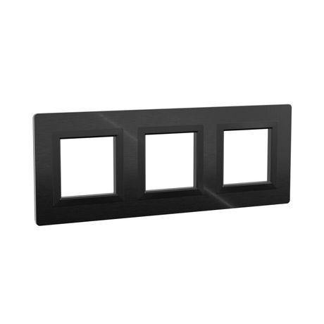 Рамка из алюминия, "Avanti", черная, 6 модулей | 4402836 DKC ДКС