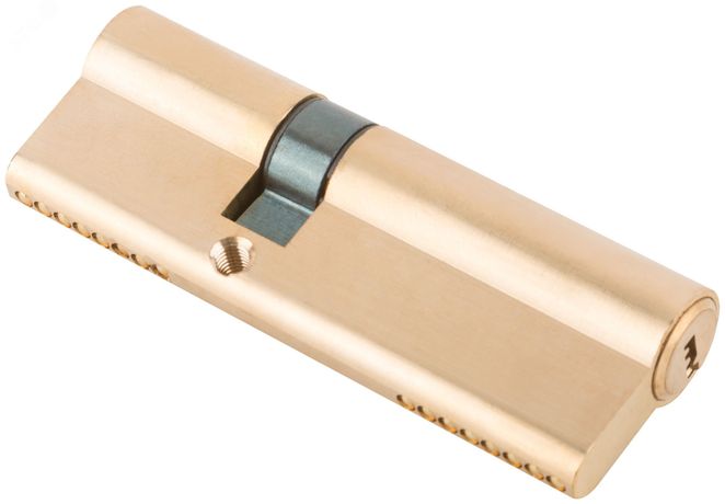 Цилиндровый механизм с перекодировкой ключей (Аллюр) 90 мм, ключ-ключ, золото - 67258 РОС