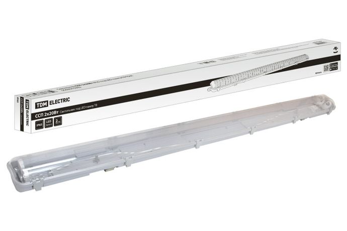 Светильник промышленный ССП 2х20Вт IP65 под LED лампу T8 TDM | SQ0304-0302
