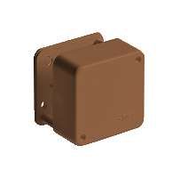 Коробка распределительная для о/п, 79х79х32мм (2 клемника) коричневая | 65004К Рувинил TYCO