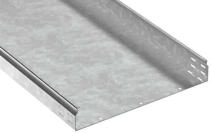 Лоток листовой неперфорир. 80х500 L3000 сталь 2.0мм HDZ ESCA 7 IEK CLN10-080-500-200-3-HDZ