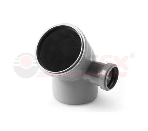 Отвод универсальный 110/50х45 градусов прав. для внутренней канализации - 23112150 VALFEX