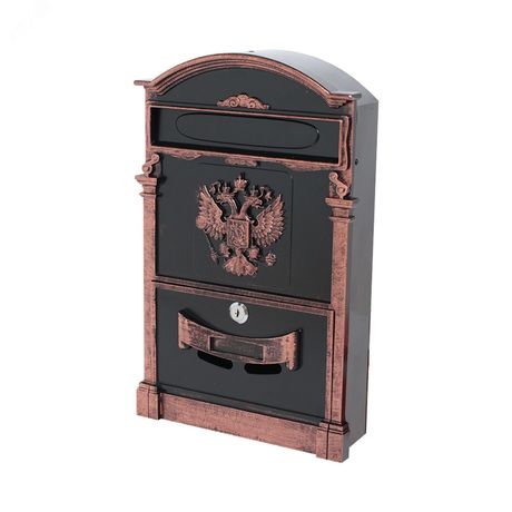 Ящик почтовый АЛЛЮР №4011В Герб старая медь - 15691 ПТК