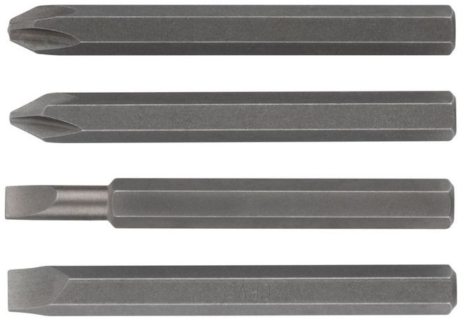 Набор бит для ударной отвертки CrV 4шт 80мм FIT 56270 РОС