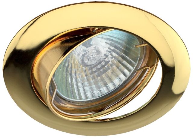 Светильник светодиодный встраиваемый KL1A GD литой простой пов. MR1612V/220V 50W золото | C0043657 ЭРА