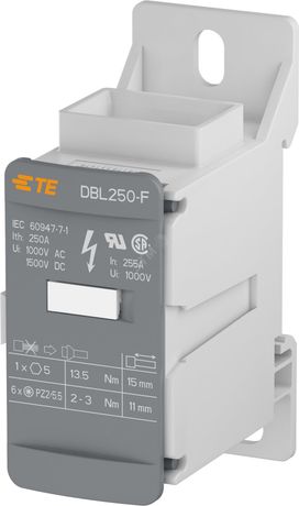 Блок DBL250-F распределительный, 250А, 1 -полюсный, ввод плоского кабеля или шины - 1SNL325060R0000 Тайко Электро (ОУЭО)
