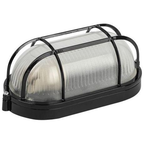 Светильник НБП 04-60-002 Акватермо алюминий/стекло решетка IP54 E27 max 60Вт 212х105 черный | Б0063898 ЭРА