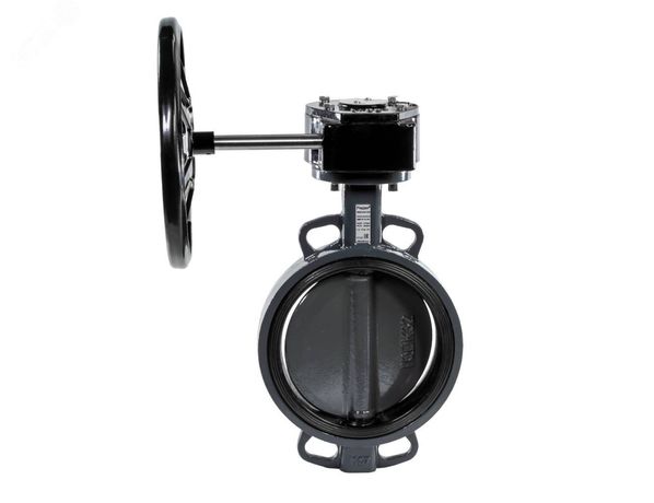 Затвор дисковый поворотный ЗДМ 04.16.350 PN16 DN 350 корпус GG25 диск - чугун GGG40 уплотнение EPDM управление червячный 082X4416R Ридан