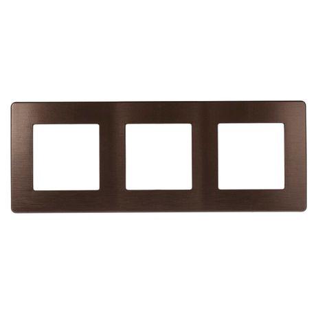 Рамка для розеток и выключателей серия 12 12-5103-13 на 3 поста, сатин, бронза | Б0052526 ЭРА