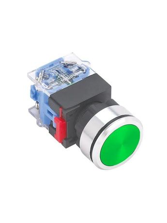 Выключатель кнопочный ВК30-10/G/P 1НО цилиндр d30мм IP65 зел. Электротехник ET859208