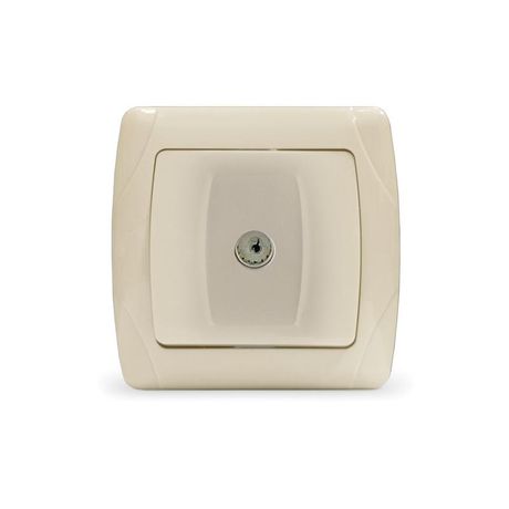 Маргарита розетка телевизионная одноместная с/у, оконечная, 75Ом, ч/д 4-2400Мгц, сл.кость (ivory) (еврослот) - М0027-I Союз