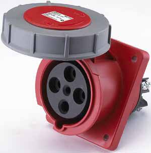 Розетка щитовая СП 434 РЩ-102 63А 3P+PE 380В IP67 DEKraft 26057DEK APC