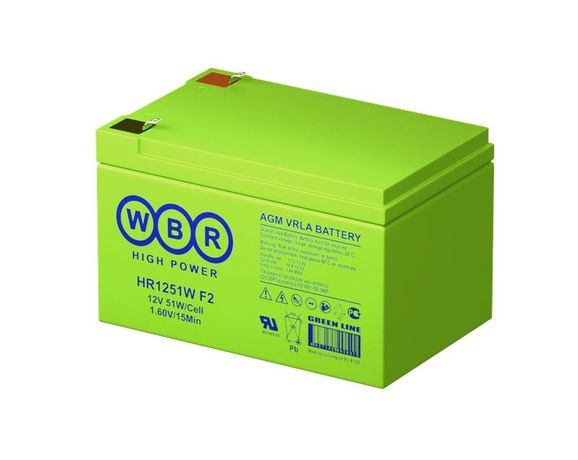 Аккумулятор 12В 12.9А.ч WBR HR1251W F2