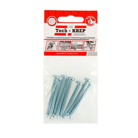Винт DIN7985 с полукруглой головкой оцинк. М6х40 (8 шт) - пакет ( 0,081 кг) | 126582 Tech-KREP