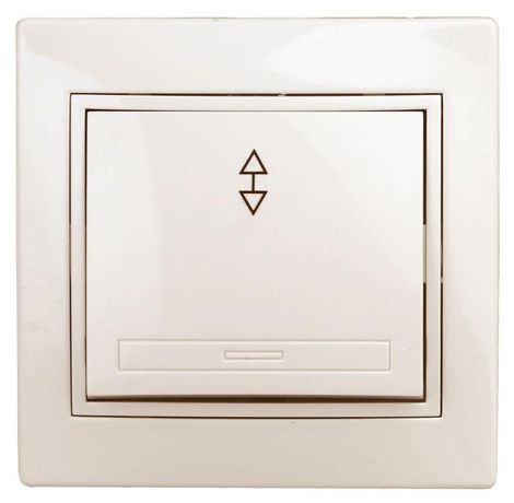 Переключатель Intro Plano 1-103-02 одноклавишный 10А-250В, IP20, СУ, слоновая кость | Б0053744 ЭРА