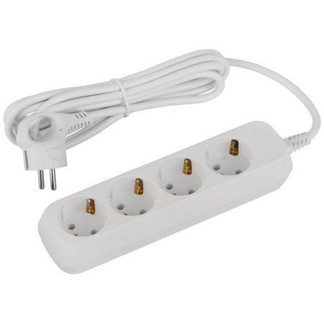 Удлинитель электрический ЭРА UDL-16-430-E Greenline 4 розетки с заземлением 3м ПВС 3x1мм2 | Б0065028